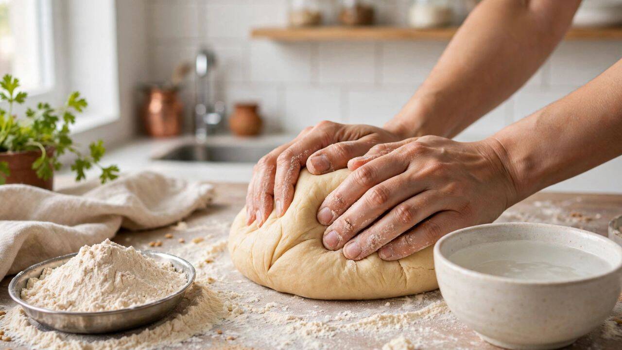 Make a firm and smooth dough<br>