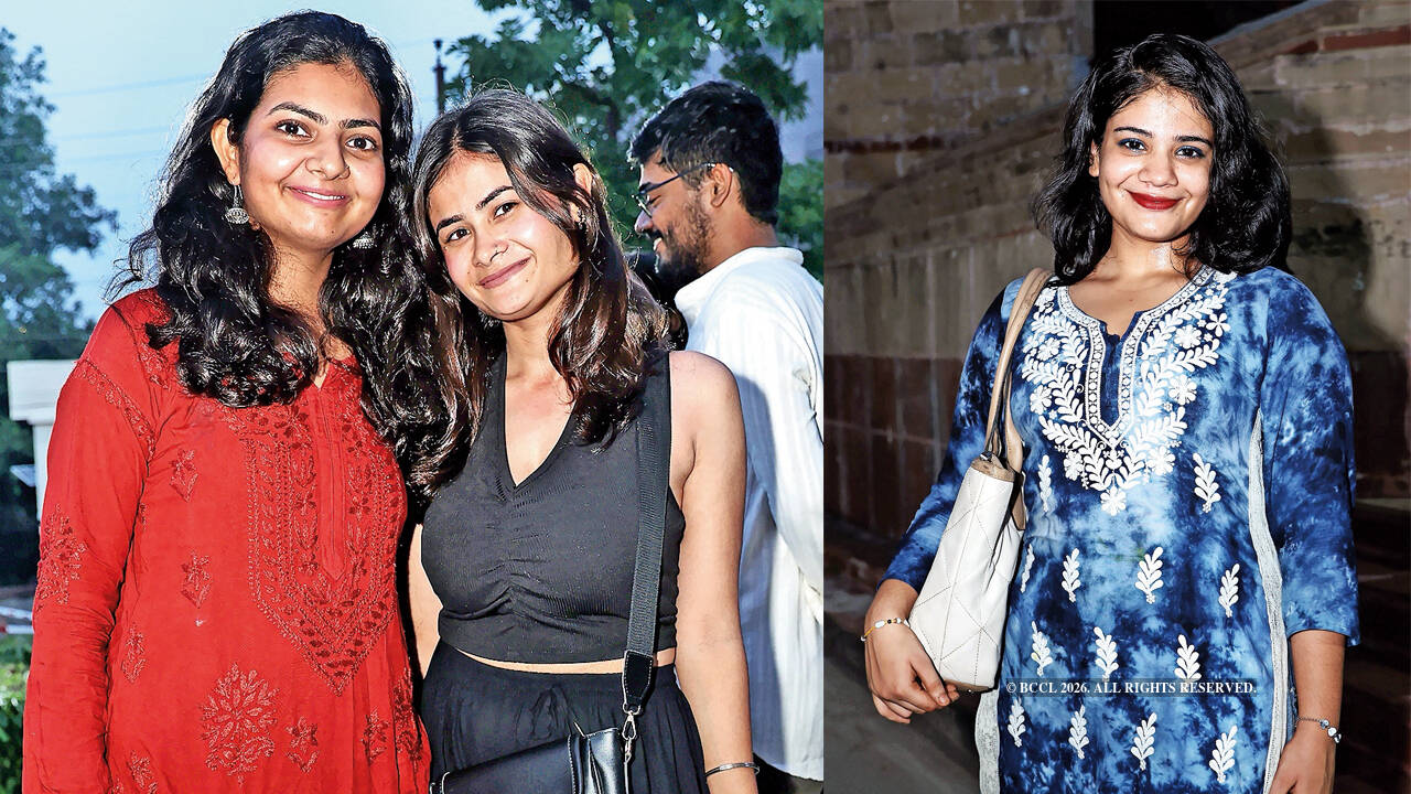 (L) Sakshi and Kajari (R) Sheena Kaur