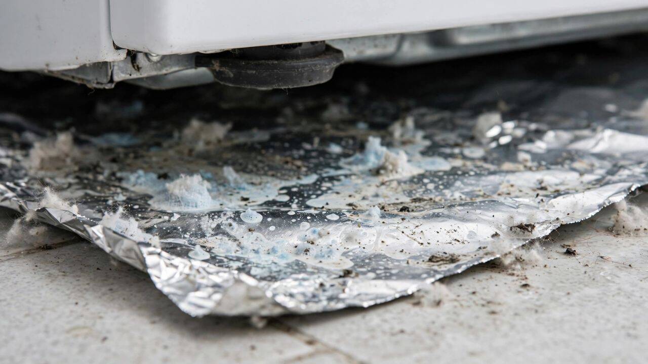 Helps keep residue from reaching the floor<br>