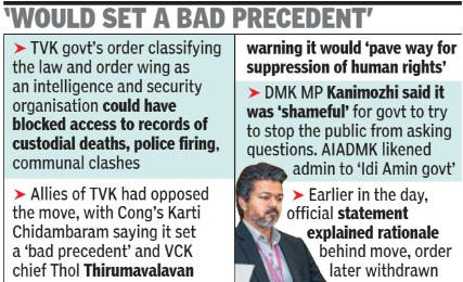 Kanimozhi said it was 'shameful'