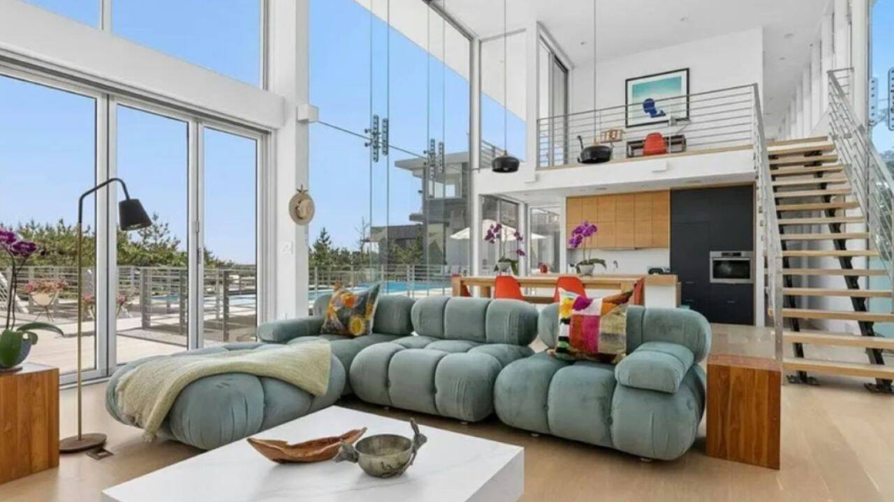 The three-storey home has several features designed to connect its interior with the outdoors.