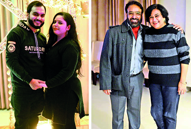 (L) Abhishek and Jyoti (R) Gaurish and Tammana (BCCL/ Pankaj Singh)