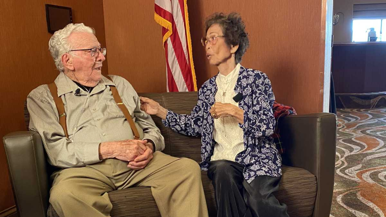 At 91, he decided to make one final attempt to find her. (Photo credit: KETV)