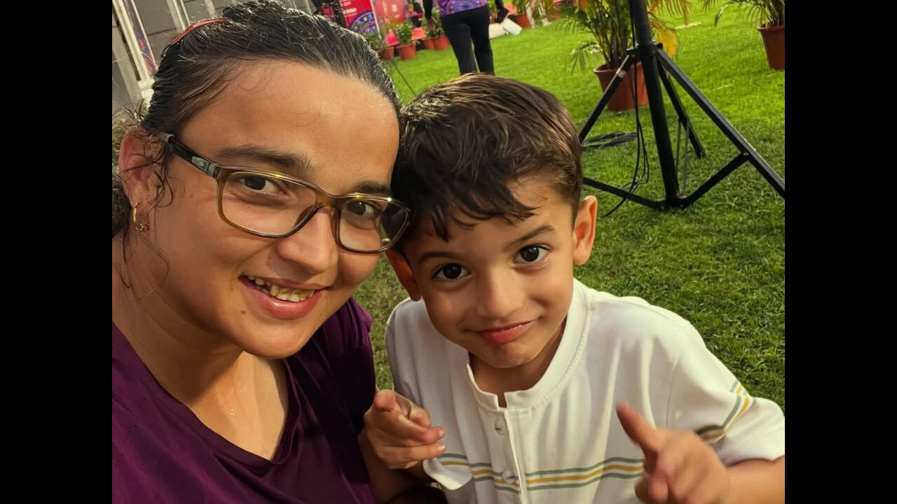 Seema kaliramna and son rudra