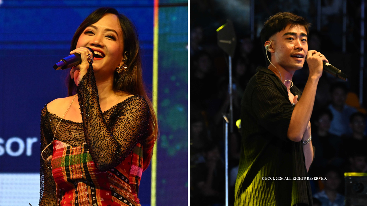 Sourabhee Debbarma (L) Felix Yumnam (R )