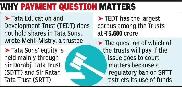 Tata trustee objects to legal expenses as litigation looms