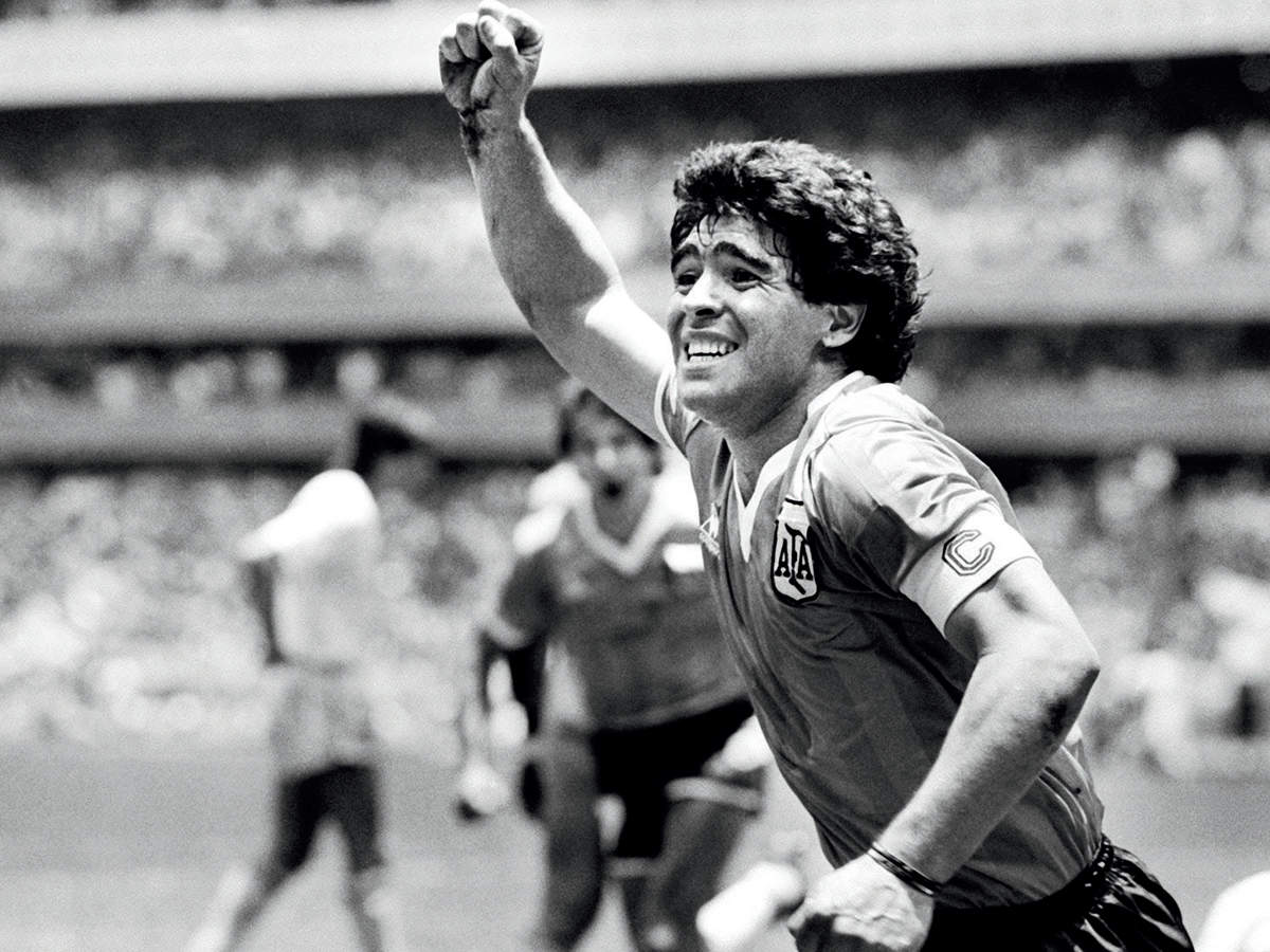 Hand of God strikes again: Maradona now