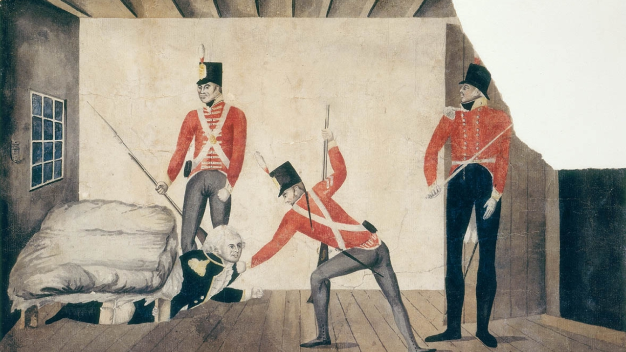 A propaganda cartoon published at that time.