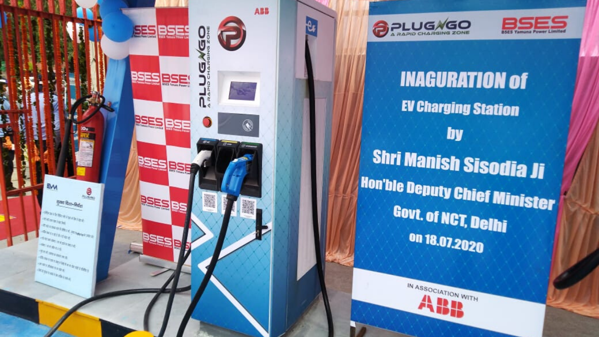 electric vehicle charging First public EV charging station in Delhi