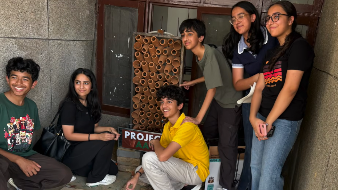 Amaira Kapoor and her six-member team working on Project Vaayu.