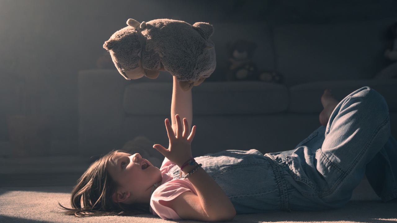 Pretend conversations with toys can give children space to experiment with language.
