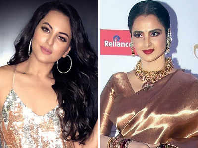 Rekha: Rekha raps, Sonakshi Sinha sings for Yamla Pagla Deewana Phir Se ...