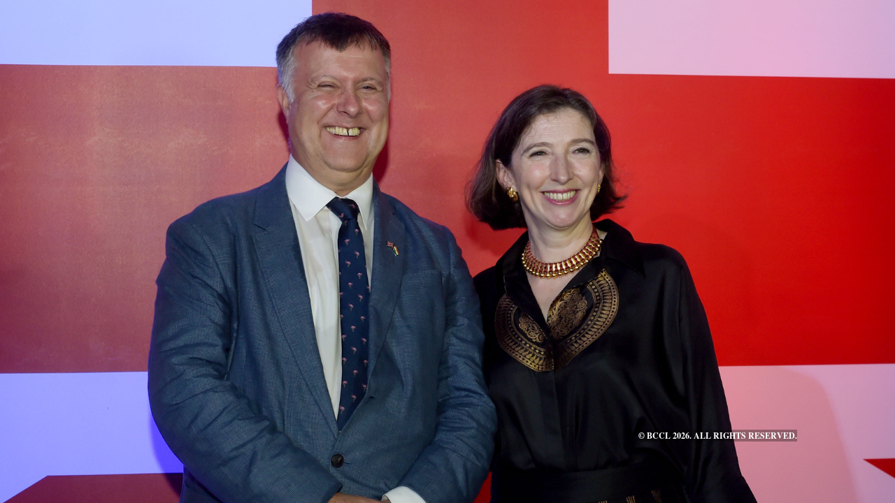 Ben Mellor, deputy High Commissioner with Lindy Cameron