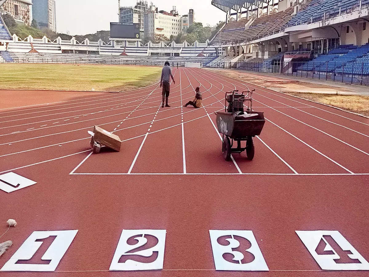 Athletic running clearance track near me