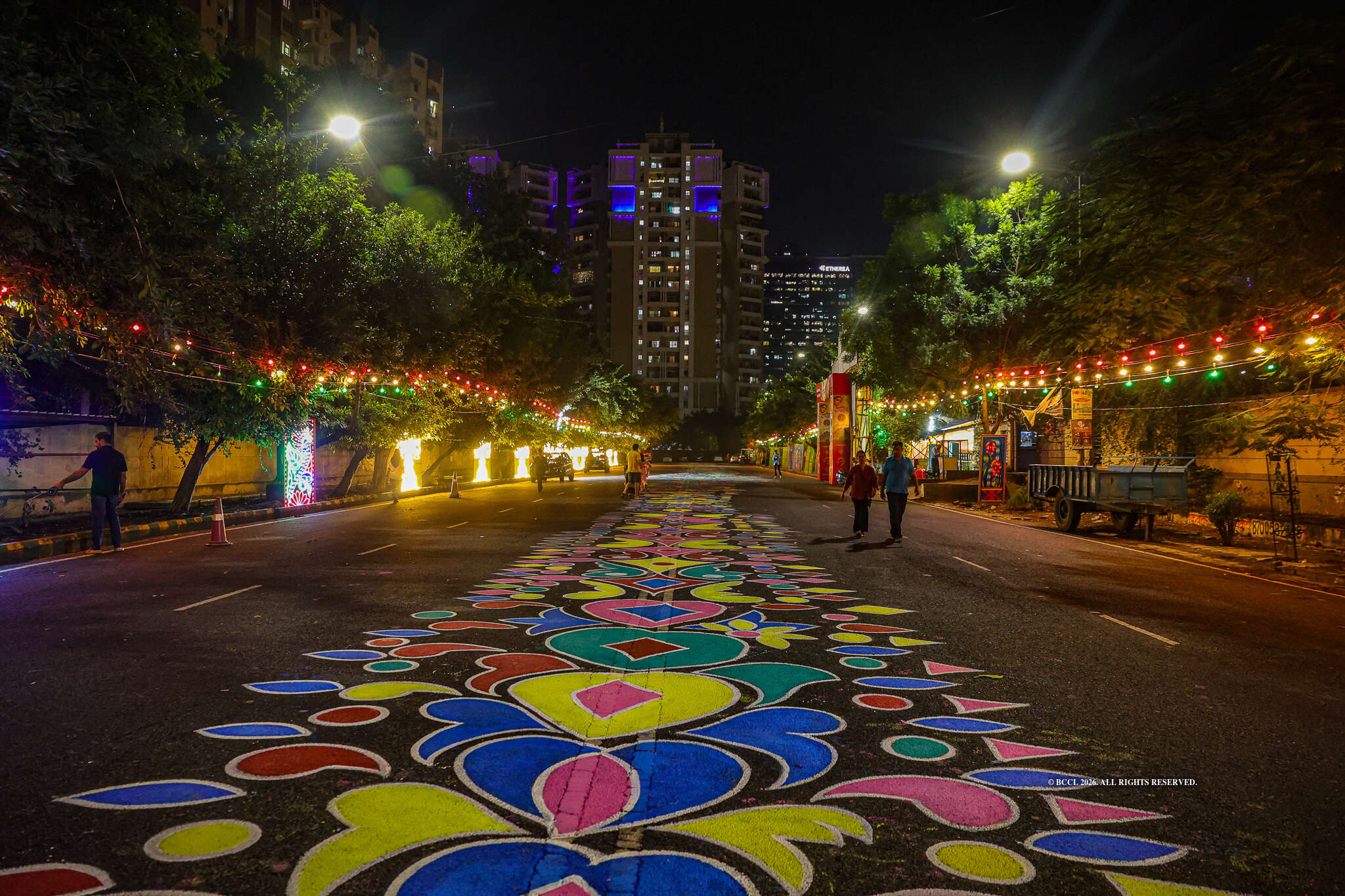Street Alpona made by  Sec 137 community