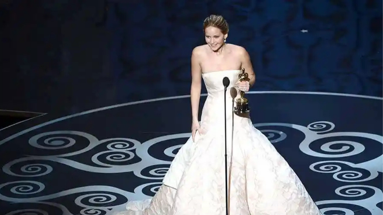 Jennifer Lawrence on stage