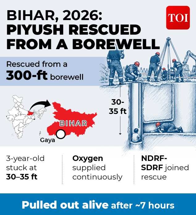Bihar, 2026: Piysuh rescued from a borewell