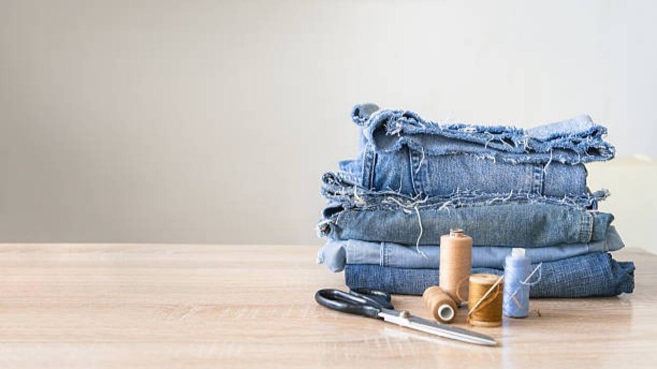 DIY old jeans<br>