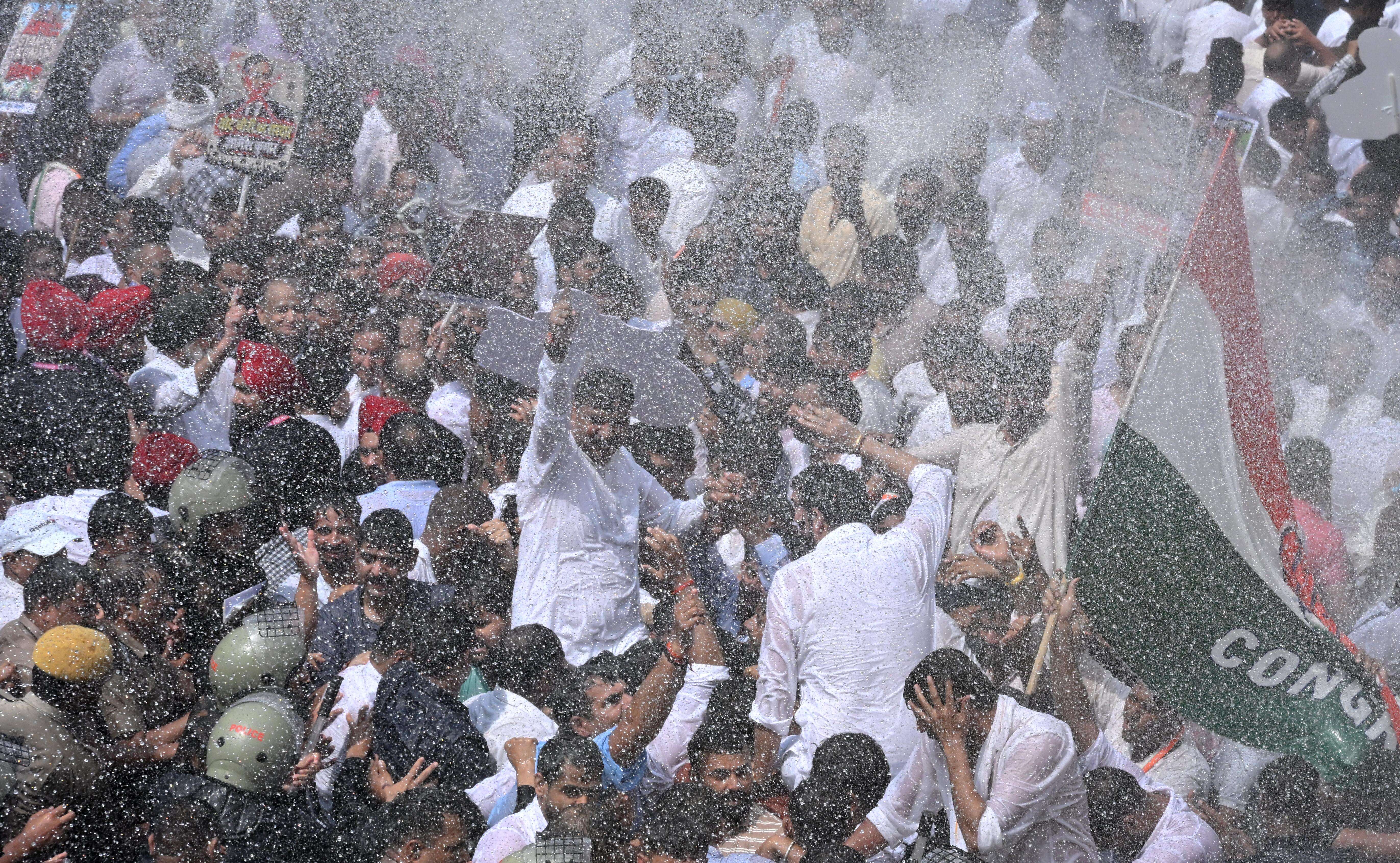 Congress workers protest against the election Commission of India in Jaipur on Monday (6).JPG