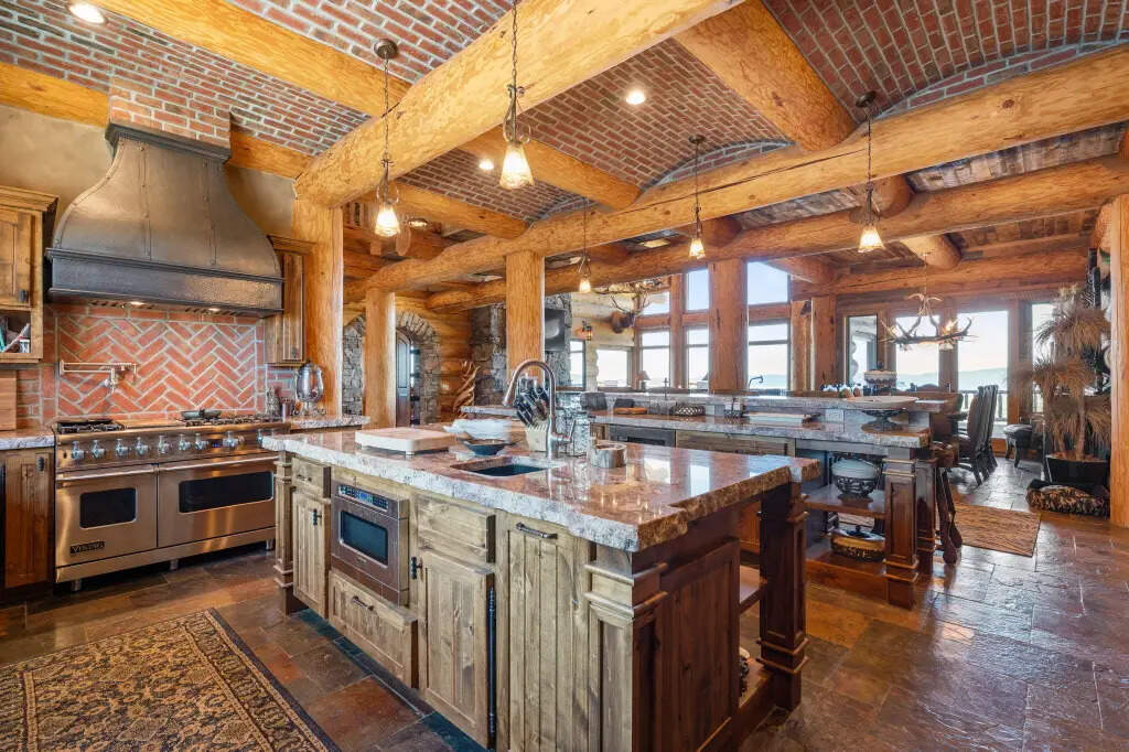 The kitchen with modern appliances