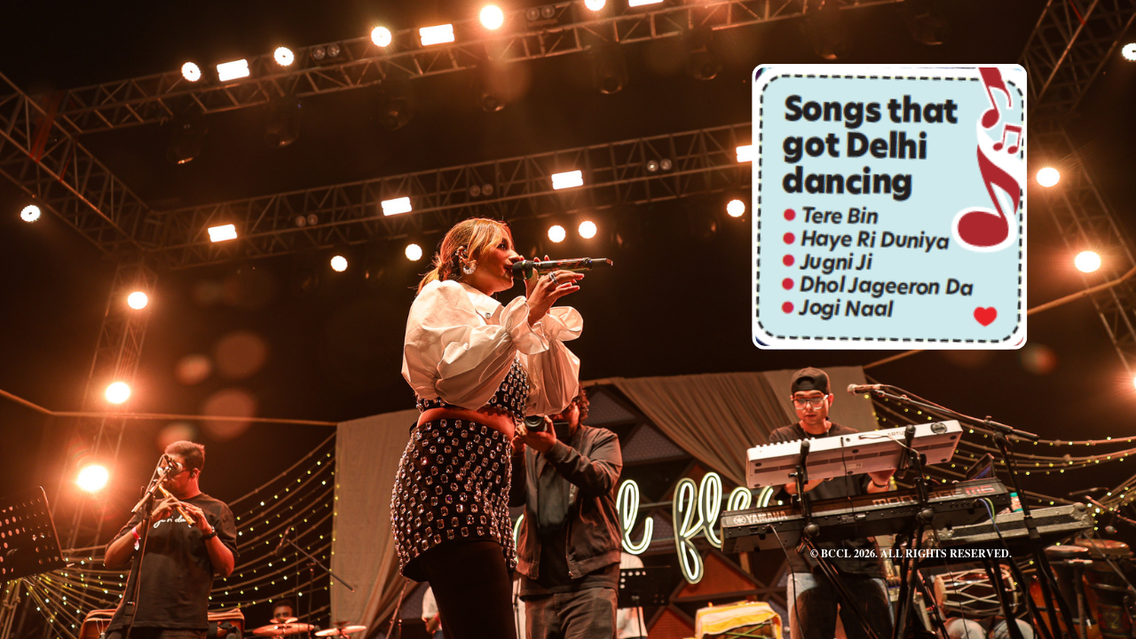 Rashmeet's tracks kept the crowd entertained through the show