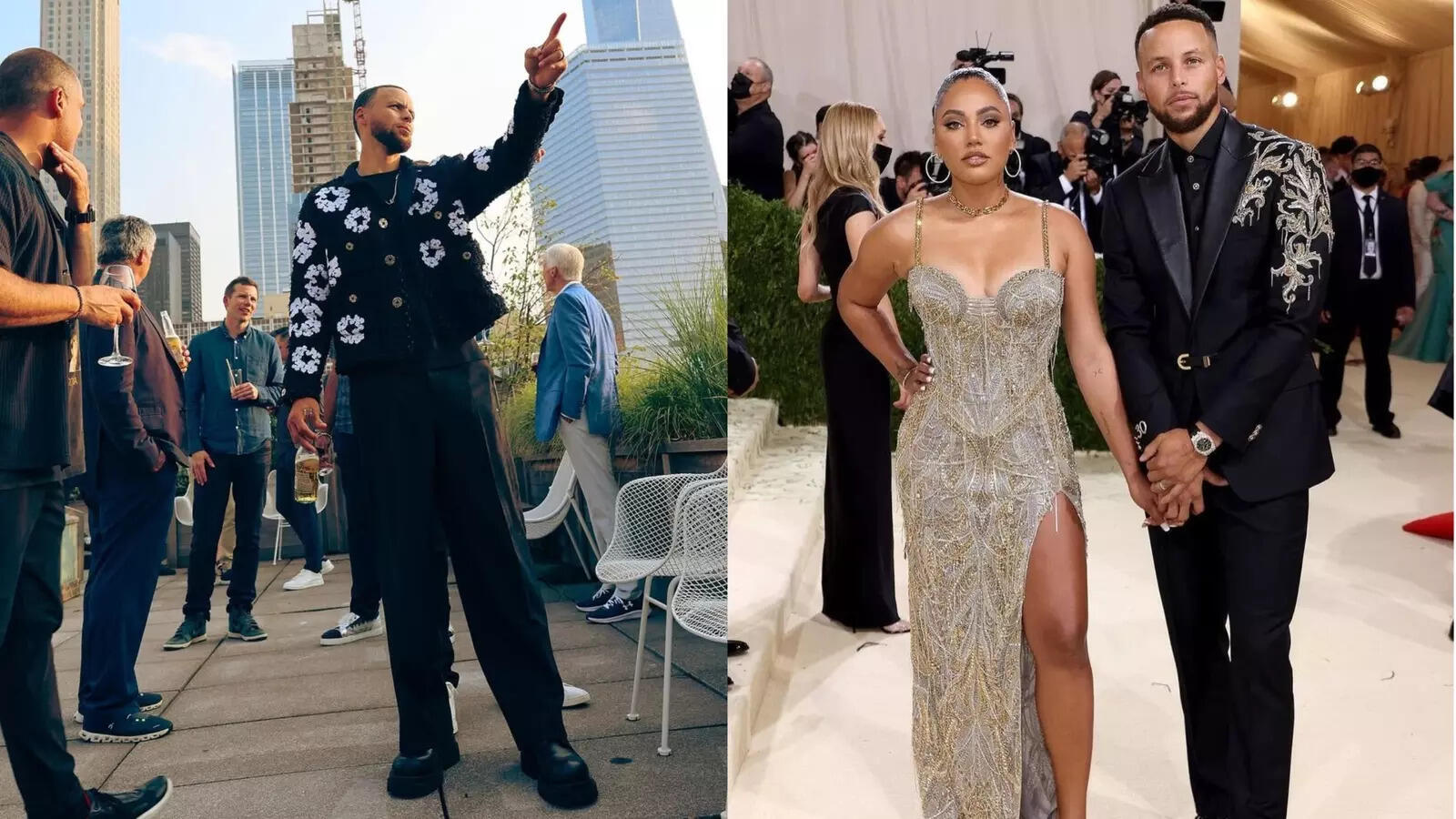Stephen Curry at Underrated event and MET Gala