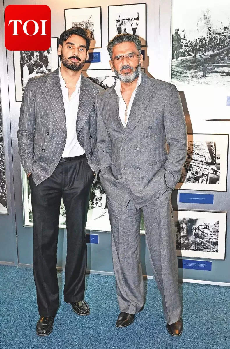 Suneil and Ahan Shetty - PB