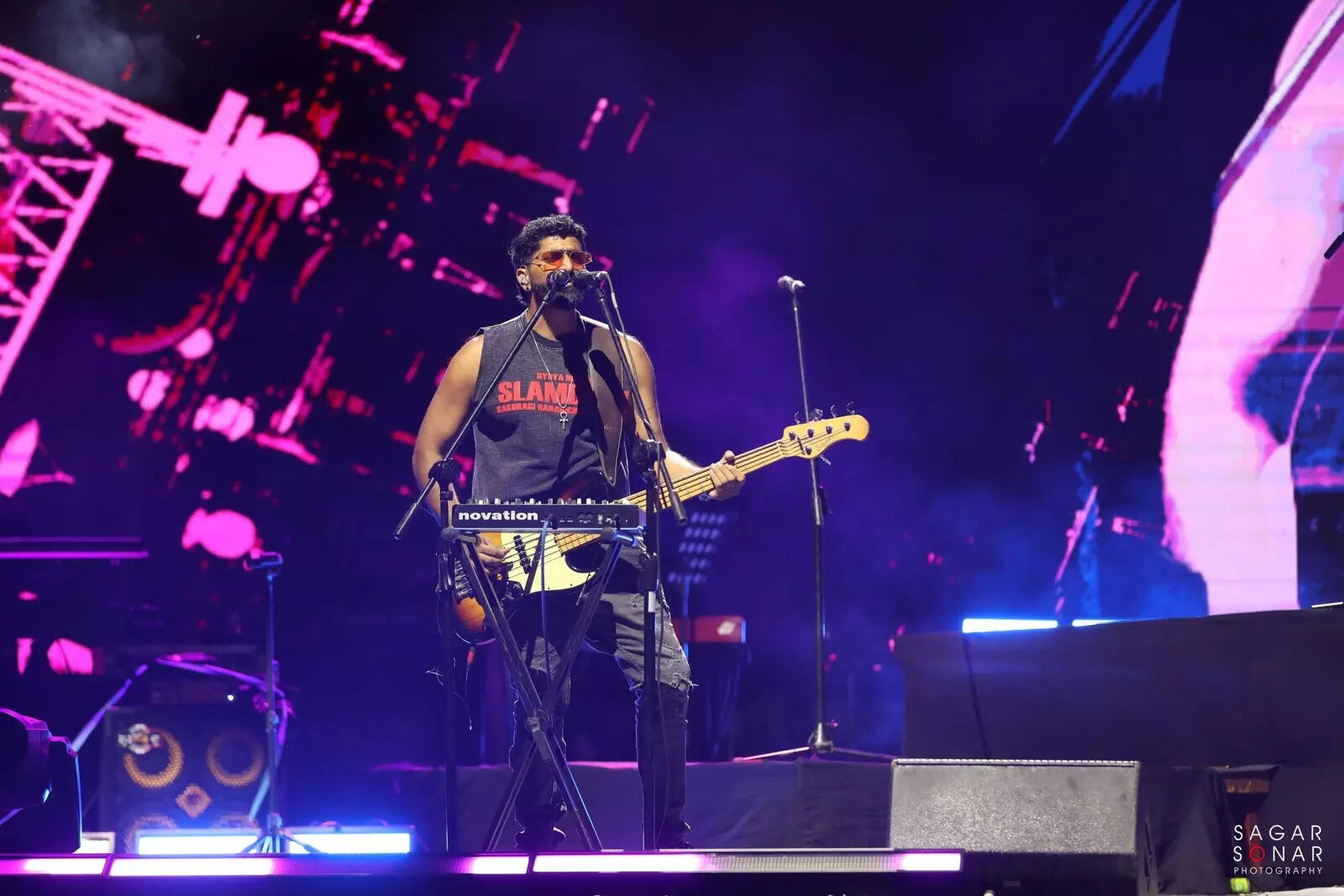 Venky S, bssist of SANAM band