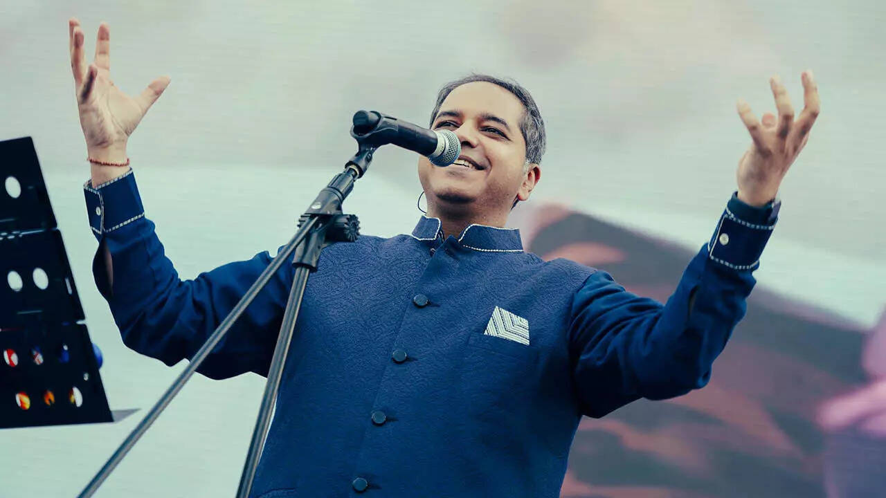 Siddhant Bhatia performs at the event