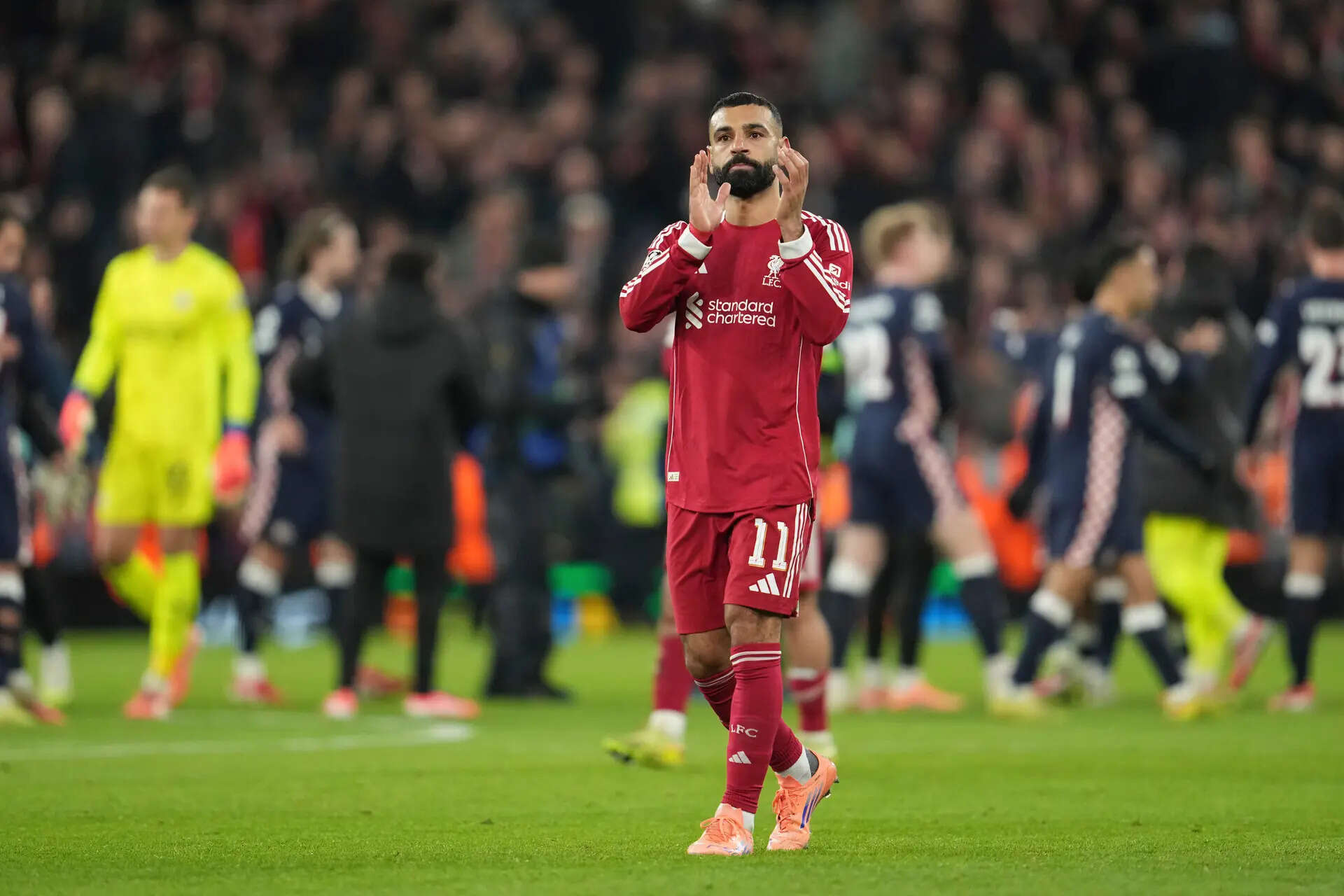 Salah out of Liverpool squad for Champions League game after rift with Slot