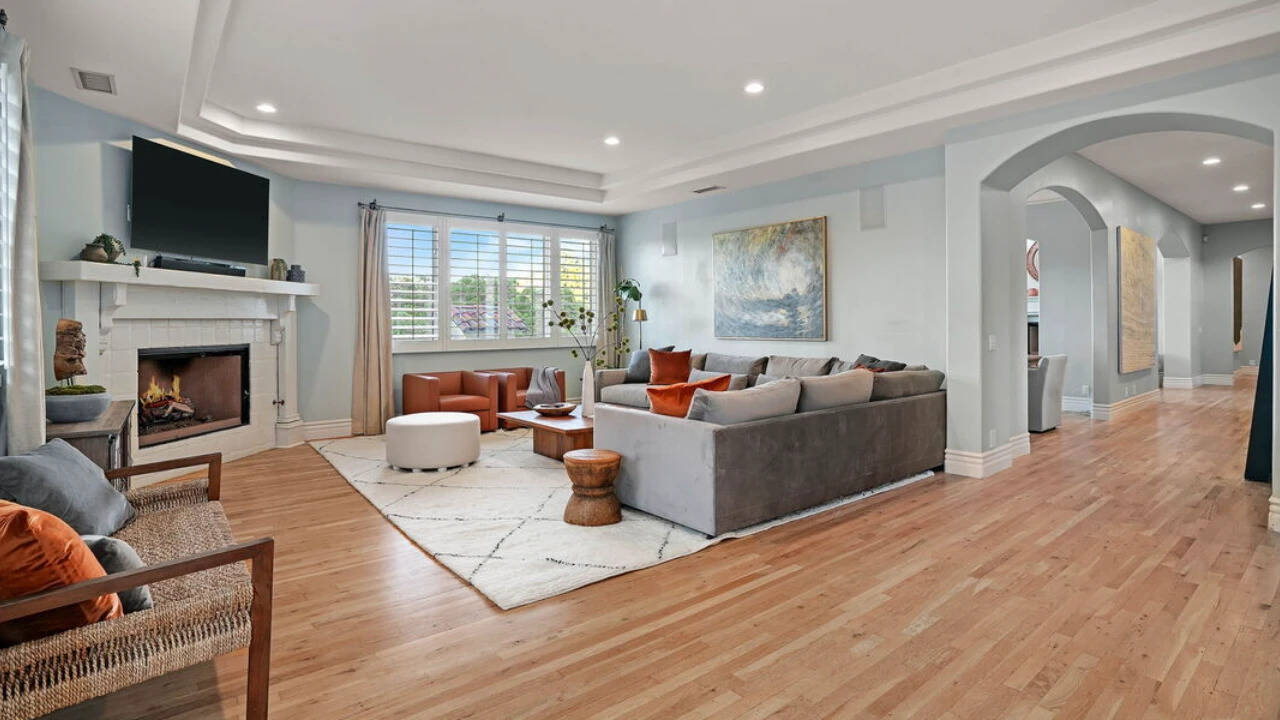The living space with fireroom