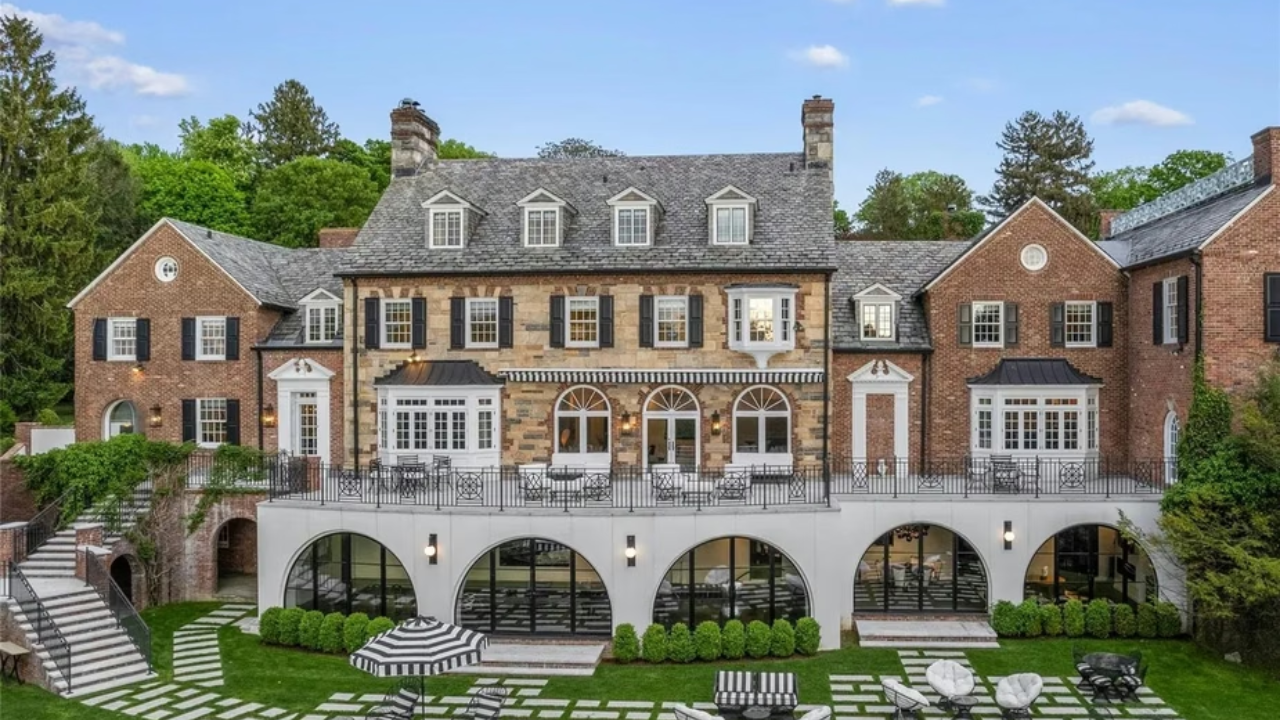 Longmeadow is a 11,653-square-foot Georgian-style home spread across four levels<br>