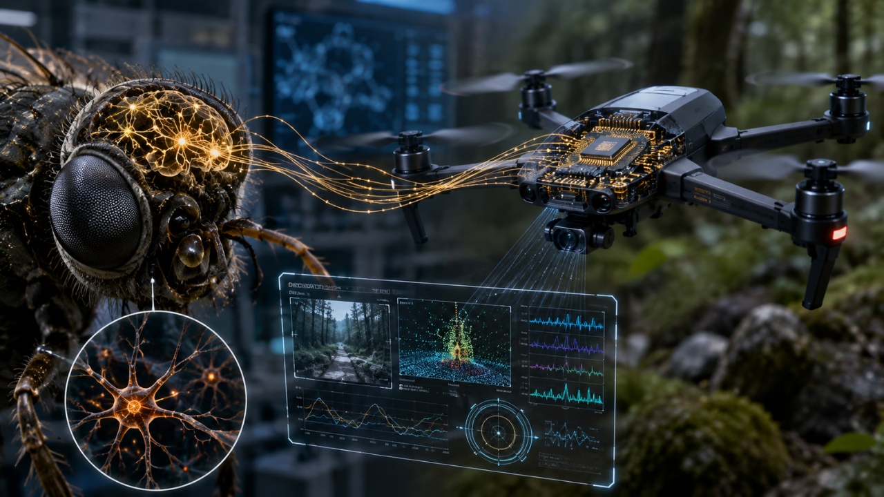 How insect brains could help drones process sensory information