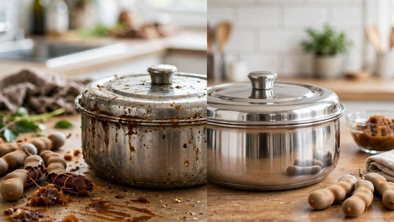 Clean stained kitchen containers<br>