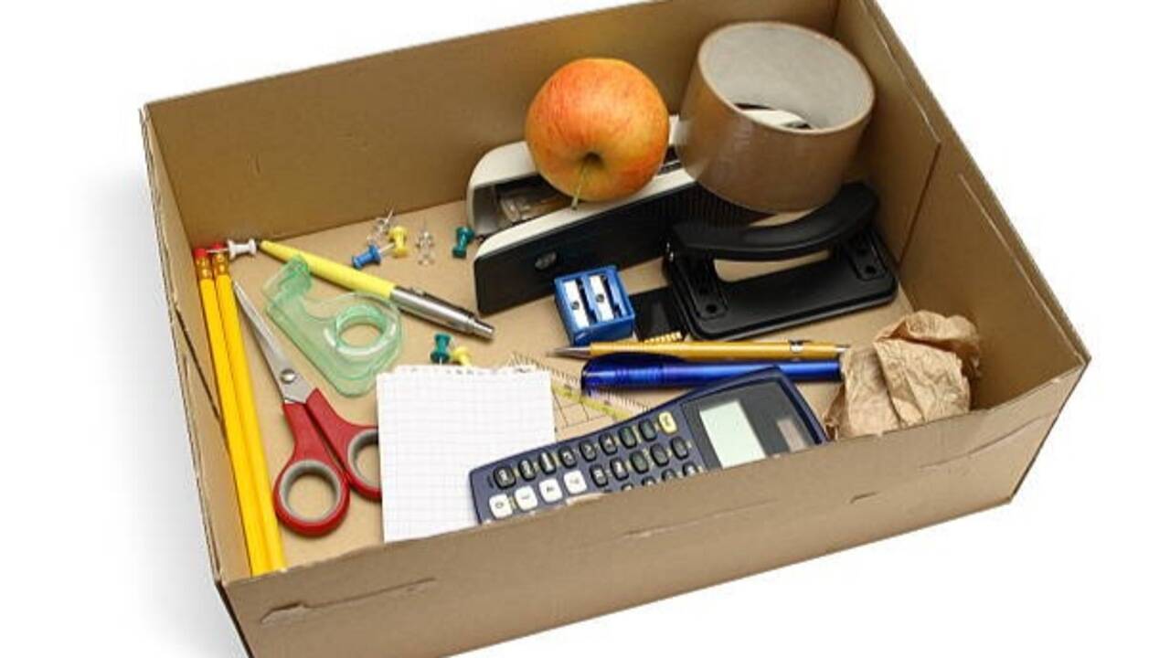 Build a proper desk organiser from a larger box<br>