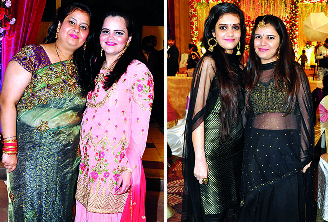 (L) Anisha Luthra and Radhika Anand (R) Kavya and Kriti Mishra (BCCL/ AS Rathor)