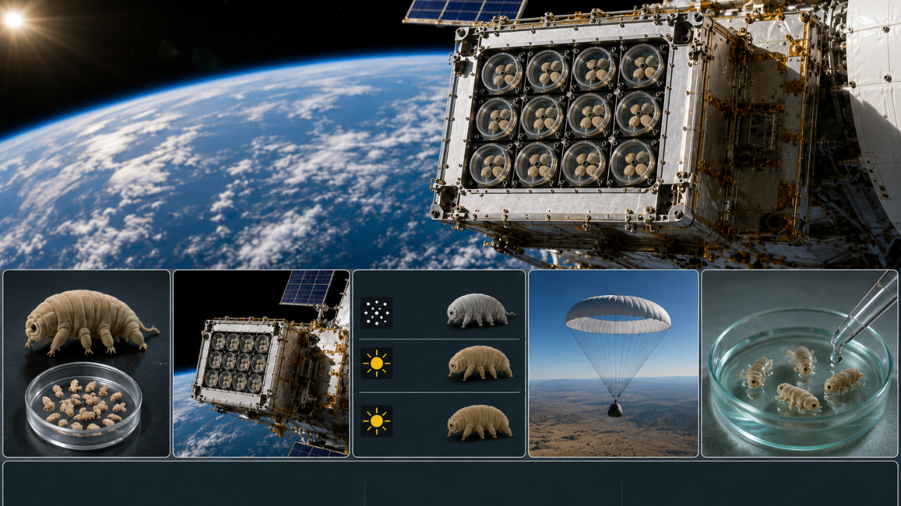 How did ESA test tardigrades in low Earth orbit