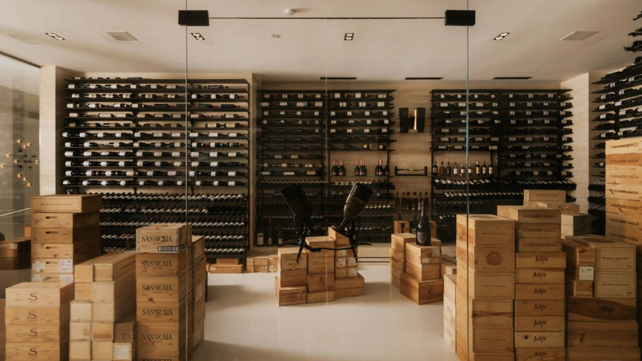 The wine cellar
