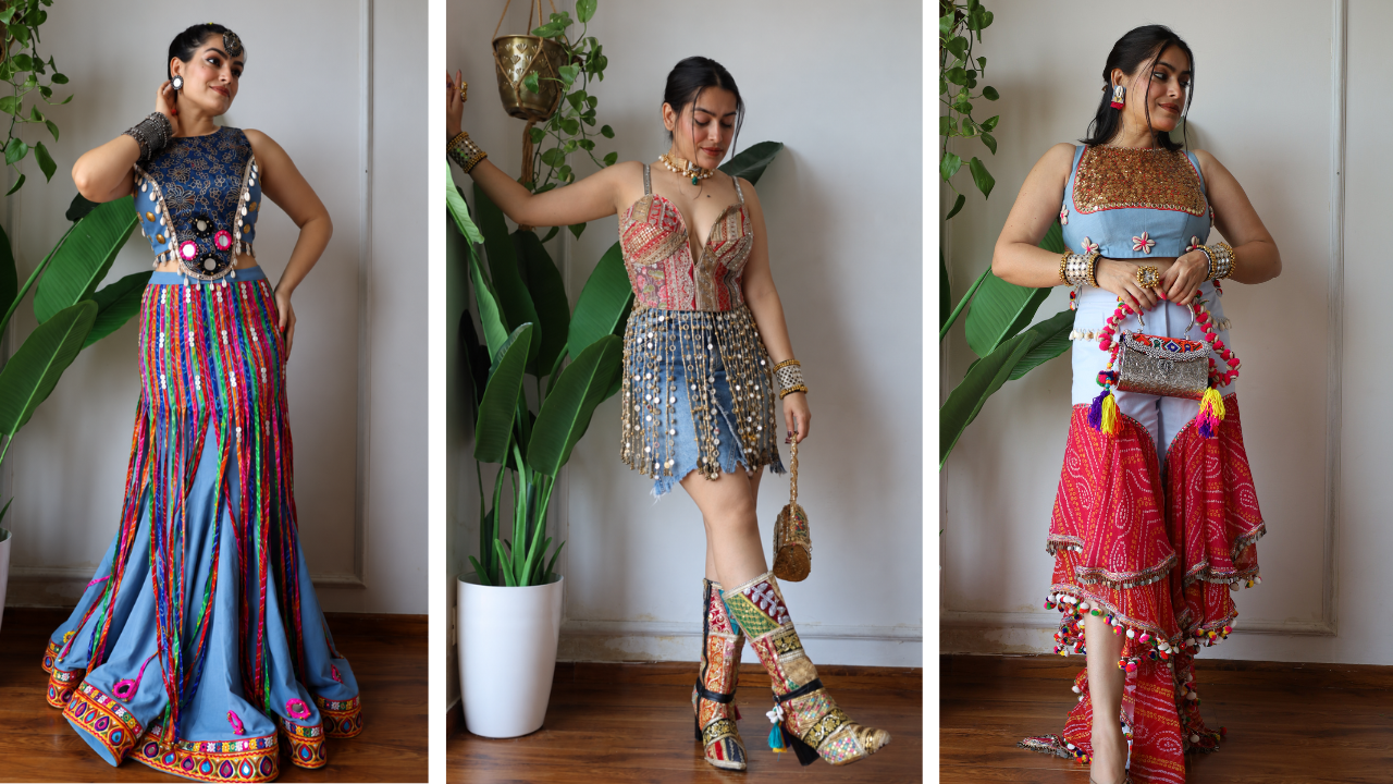 Snehal Mishra, a fashion influencer, suggests adding traditional parandis or colourful hair jewellery for an extra desi, bohemian touch (Pics: snehalmishraa)