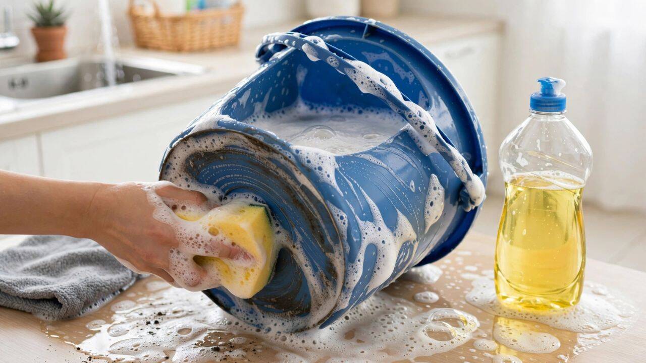 Remove dirt and soap residue with a simple wash