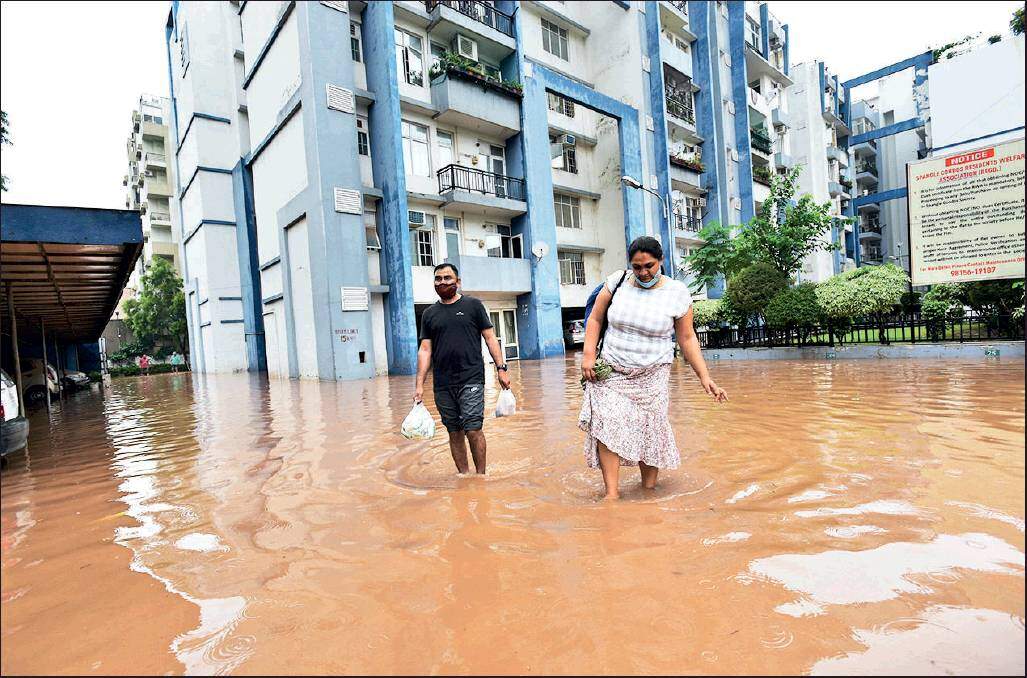 Punjab Zirakpur sinks, civic guardians at sea Chandigarh News Times of India