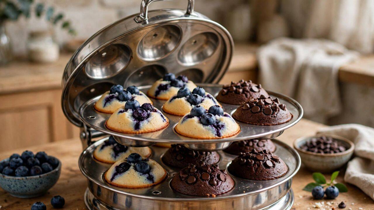 Make mini cakes with an idli stand
