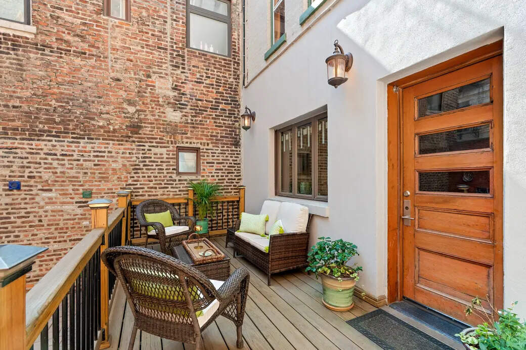 Harlem townhouse terrace