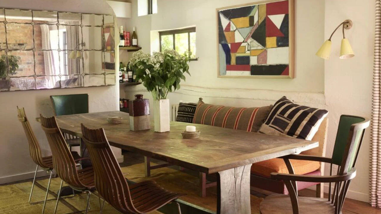 The dining space