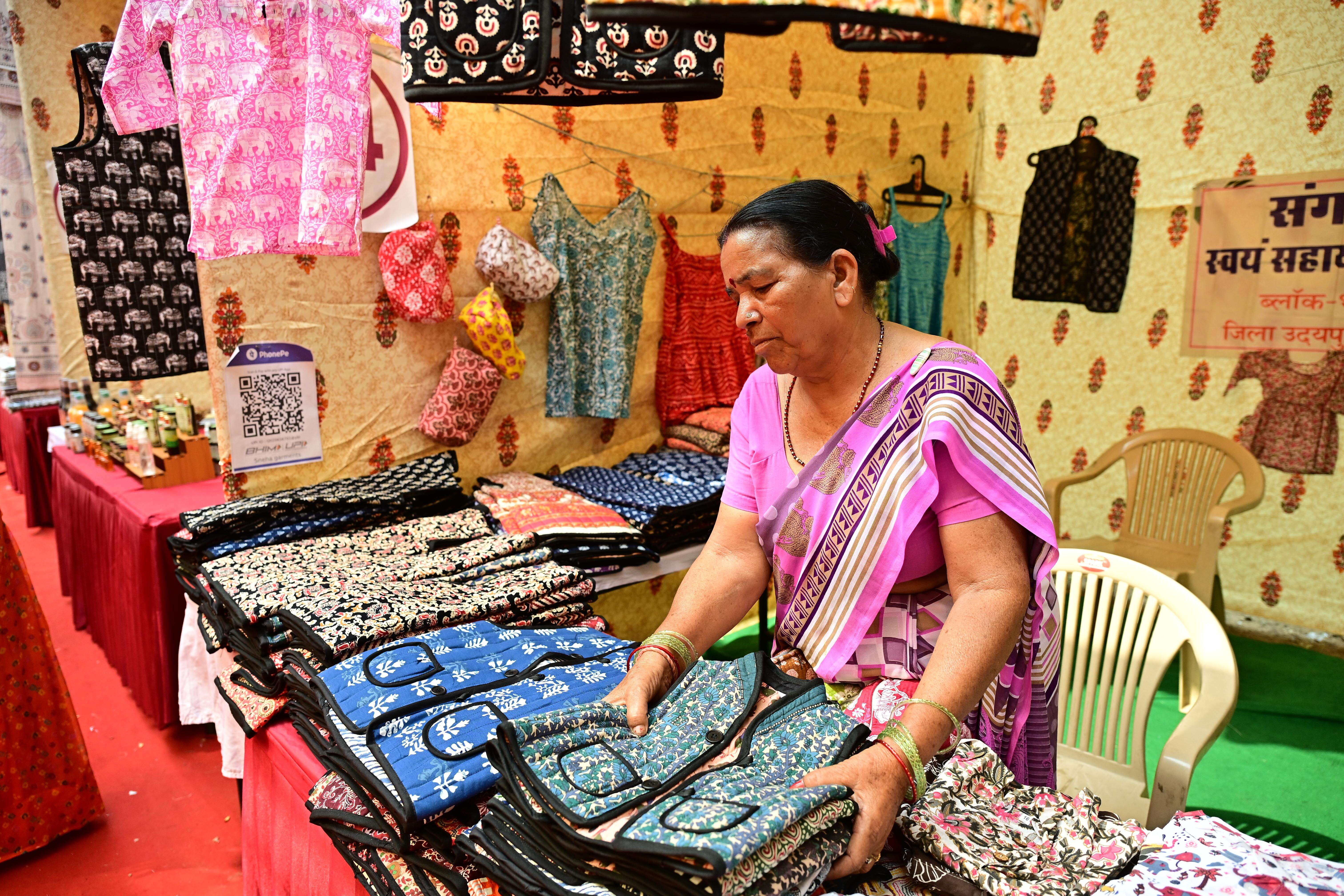 Women entrepreneurs at Amtrita Haat at JKK - Bhanwari Devi (4).JPG