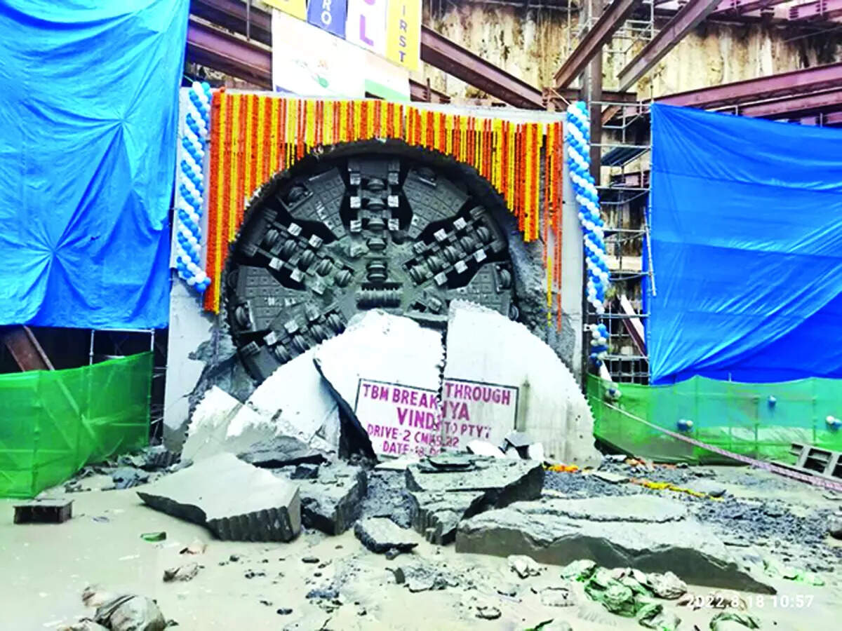 Tunnel boring breakthrough