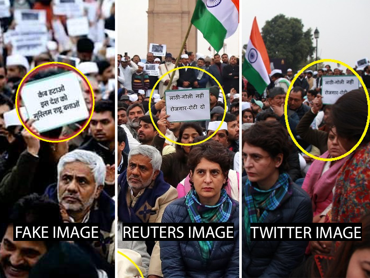 FACT CHECK: No Poster Saying India Should Be A Muslim Nation At Anti ...