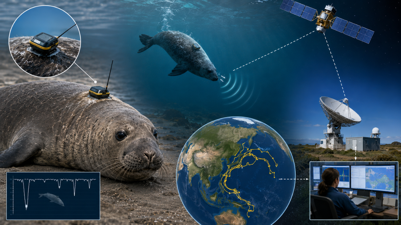 How electronic tags tracked northern elephant seals for 17 years