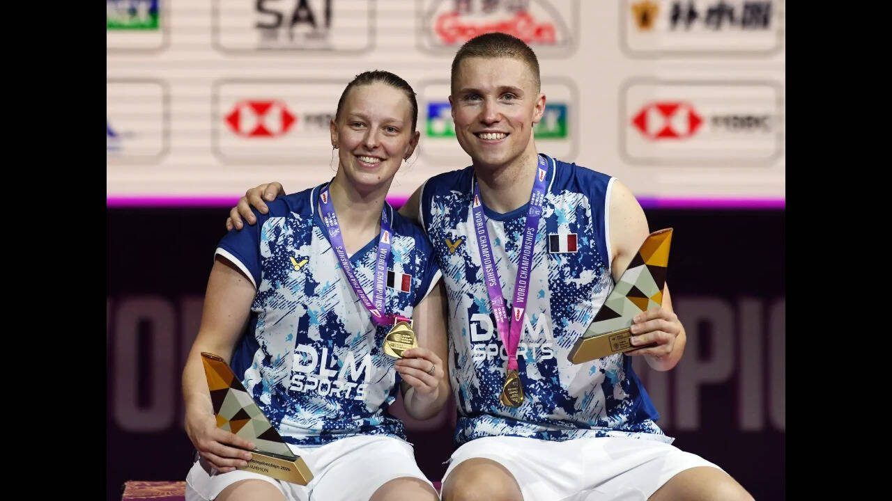 France's Thom Gicquel and Delphine Delrue