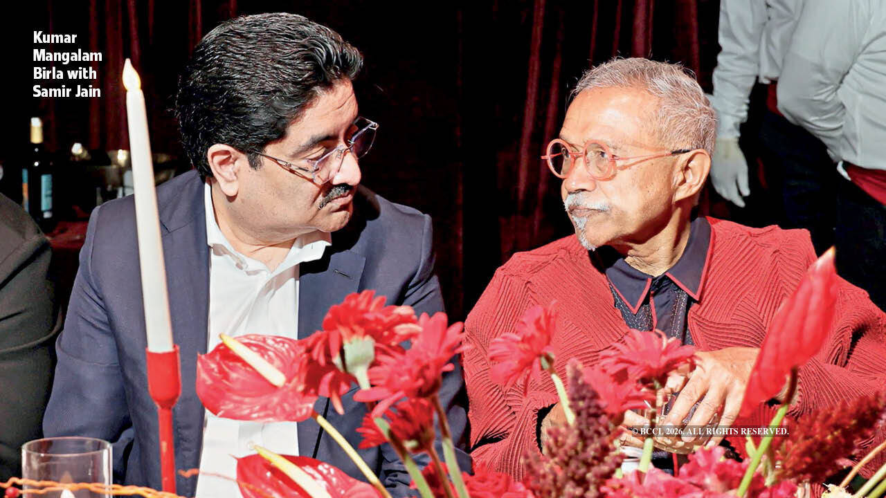 Kumar Mangalam Birla with Samir Jain, Vice Chairman, BCCL